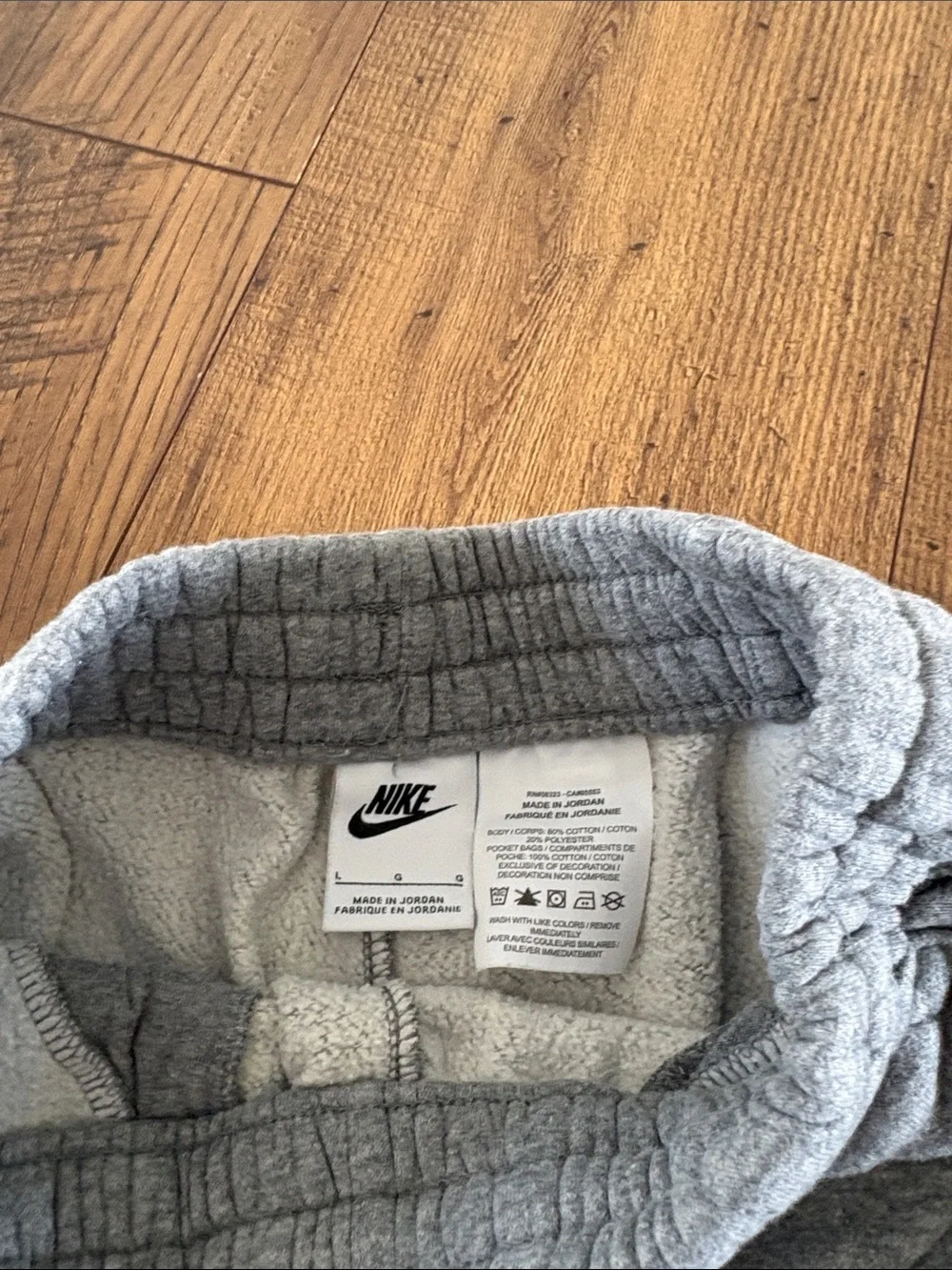 Nike Kids Gray Heather Fleece Joggers
